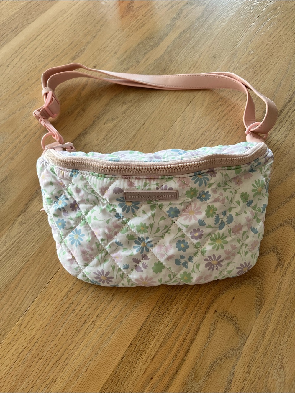 Poppy & Peonies Pink Floral Quilted Sidekick